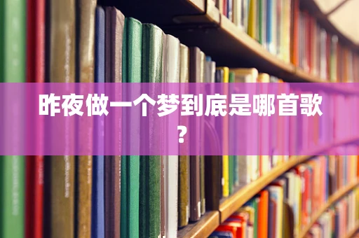 昨夜做一个梦到底是哪首歌？